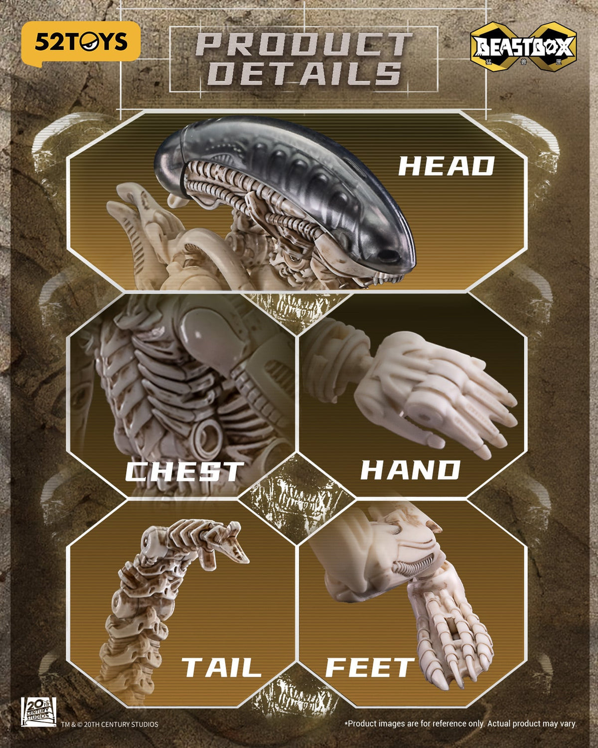 52Toys Alien BeastBOX Infinity IB-13BM Xenomorph Biomech Ver. 6-Inch Action Figure - View 9