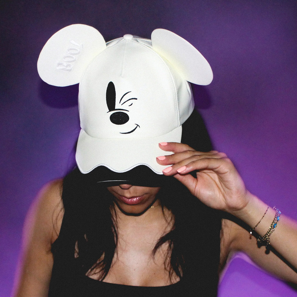 Cakeworthy Disney Mickey Mouse Ghost Ear Glow-in-the-Dark Hat - View 4