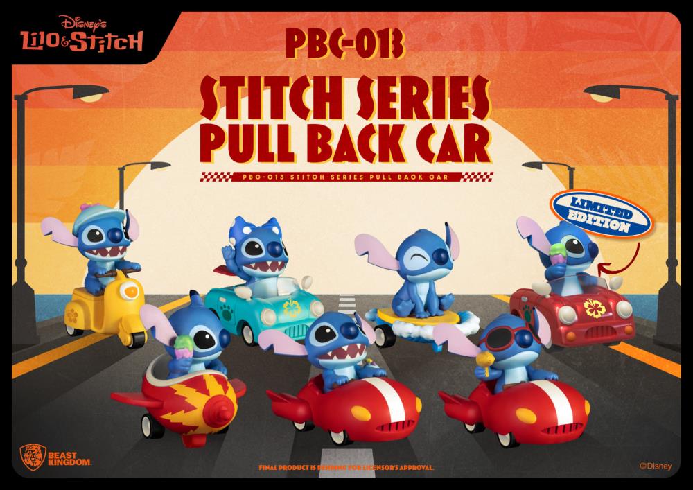 Beast Kingdom Disney Lilo & Stitch PBS-013 Stitch Box of 6 Random Pull Back Cars - View 3