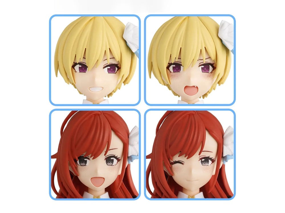 Bandai The Idolmaster Shiny Colors 30 Minutes Sisters Option Hairstyle & Face Parts (Juri Saijo & Natsuha Arisugawa) Accessory Kit Set - View 2