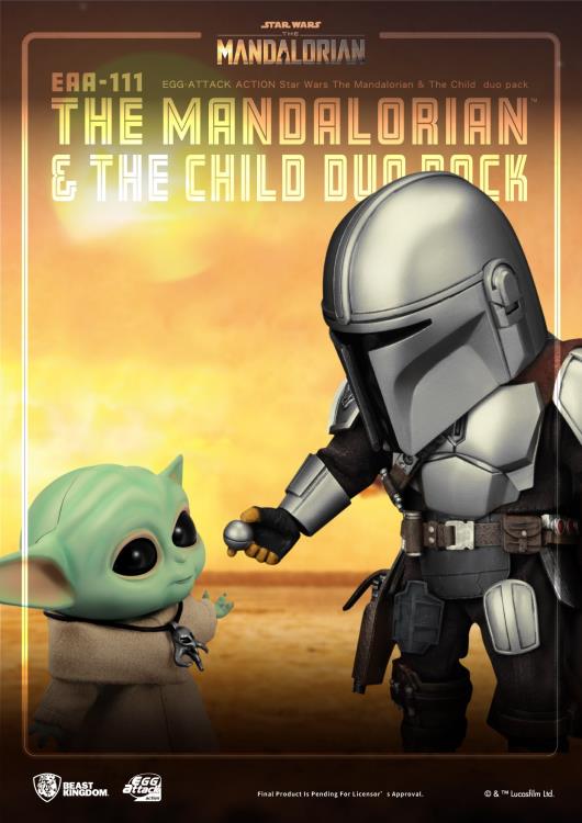 Beast Kingdom Egg Attack Action EAA-111 Star Wars The Mandalorian & The Child Duo Pack - View 7
