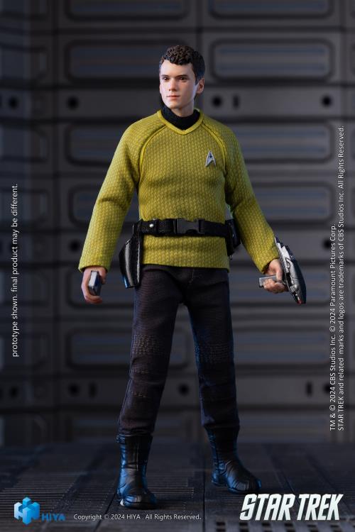 Hiya Toys Star Trek 2009 Exquisite Super Series Pavel Chekov 1/12 Scale PX Previews Exclusive Action Figure - View 6