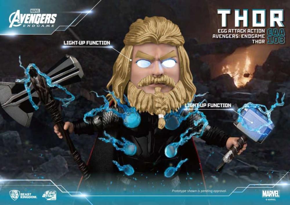 Beast Kingdom Egg Attack Action EAA-103 Avengers: Endgame Thor PX Previews Exclusive, 6.5-Inch - View 11
