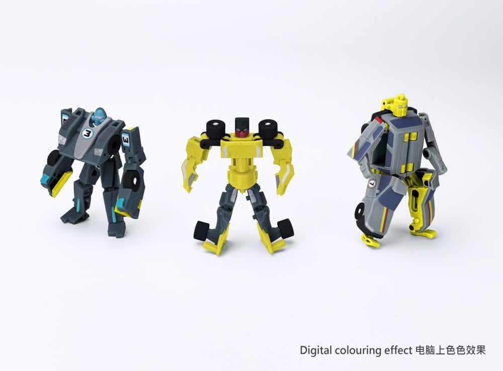 Fans Hobby Master Builder MB-27 The Shield Team 8-Inch Figure Three-Pack - View 5