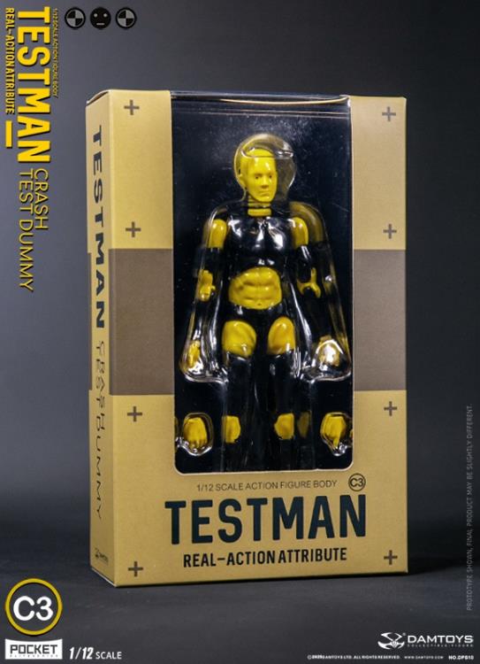 Damtoys Testman Pocket Elite Real-ActionAttribute Crash Test Dummy C3 1/12 Scale Action Figure - View 11