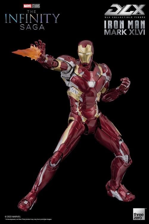 threezero Marvel Avengers: Infinity Saga DLX Iron Man Mark 46 1/12 Scale 7-Inch Action Figure - View 15