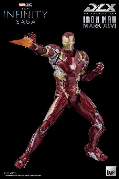 threezero Marvel Avengers: Infinity Saga DLX Iron Man Mark 46 1/12 Scale 7-Inch Action Figure - View 15