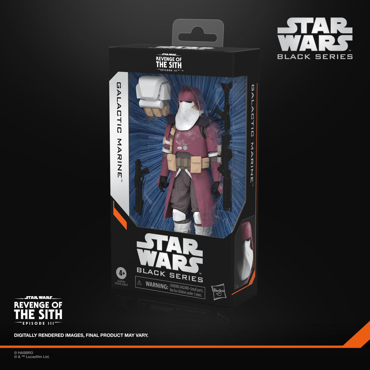 Hasbro Star Wars: Black Series Galactic Marine Revenge of the Sith Plastic Action Figure - View 11