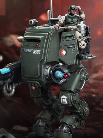 JoyToy Warhammer 40K Astra Militarum Cadian Armoured Sentinel 1/18 Scale Plastic Action Figure