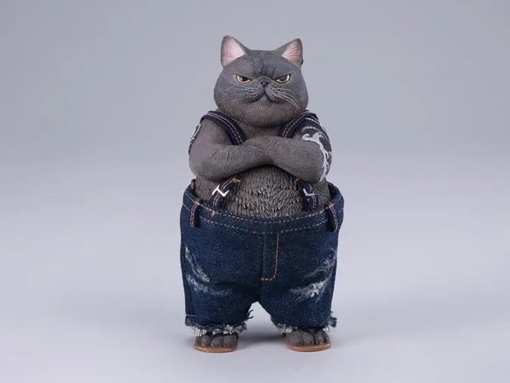 JxK.Studio Tough-Guy Cat (Ver. C) 4.5-Inch Resin Figure - View 2