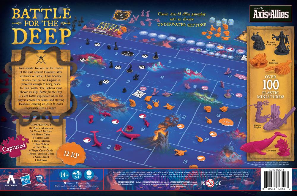 Renegade Game Studios Battle for the Deep Powered by Axis and Allies Naval Board Game - View 4