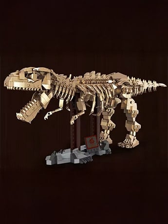 Souzosha Dinosaur Ornament Tyrannosaurus Skeleton Building Block Set