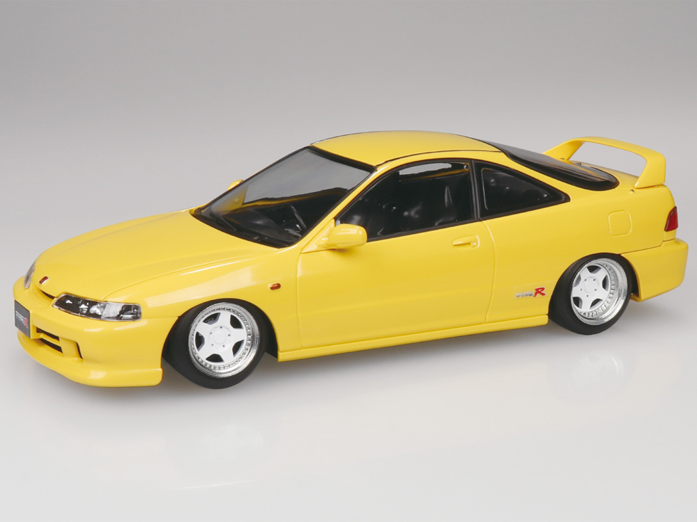Aoshima Snap Kit No.22CU-SY Honda DC2 Integra Type R Custom Wheel (Sunlight Yellow) 1/32 Scale Model Kit - View 2