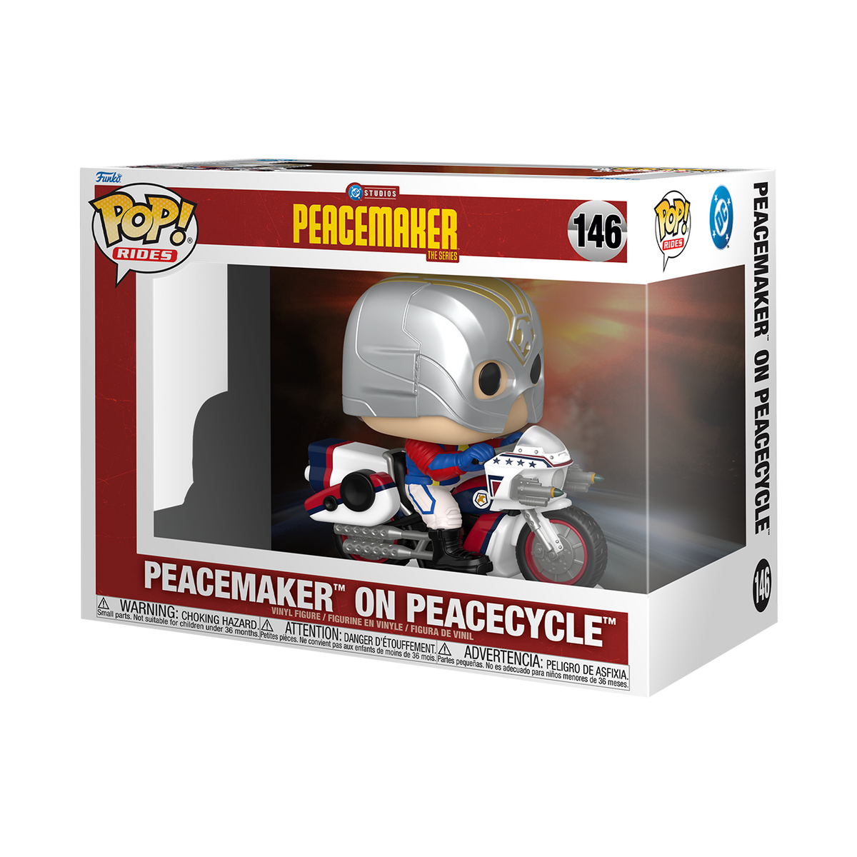 Funko Pop! Ride #146 Peacemaker on Peacecycle Vinyl Figure - View 4