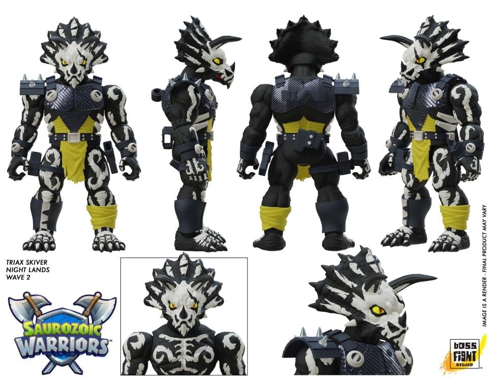 Boss Fight Studio Saurozoic Warriors Triax Skiver Night Lands Ver. 1/12 Scale Figure - View 4