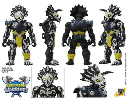 Boss Fight Studio Saurozoic Warriors Triax Skiver Night Lands Ver. 1/12 Scale Figure - View 4