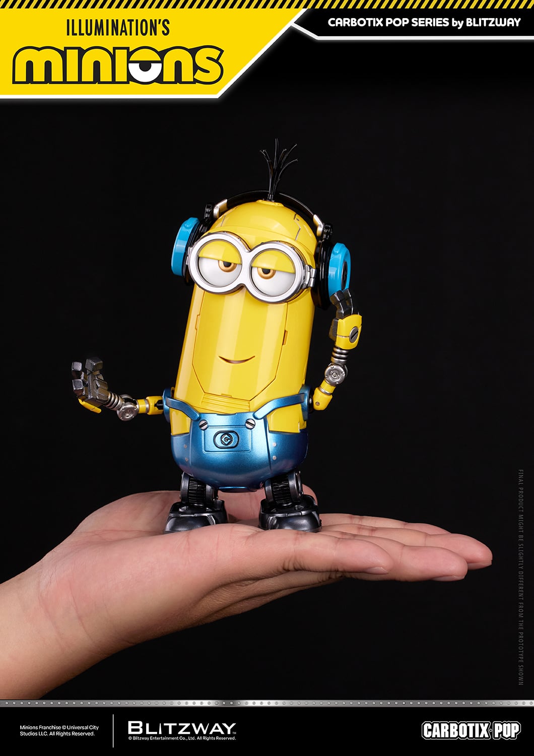 Blitzway Minions Carbotix Pop Bob, Stuart & Kevin Deluxe Ver. Action Figure Three-Pack - View 17