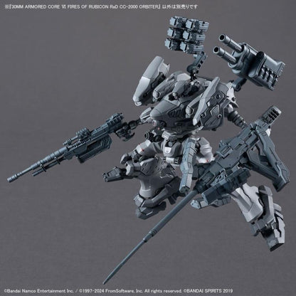 Bandai Armored Core VI: Fires of Rubicon 30 Minutes Missions RaD CC-2000 Orbiter Model Kit - View 10