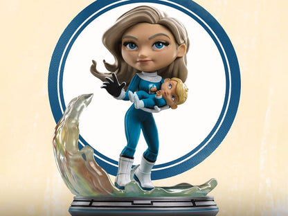 Iron Studios Marvel The Fantastic Four: First Steps MiniCo Invisible Woman with Franklin Richards 6-Inch Figure - View 2