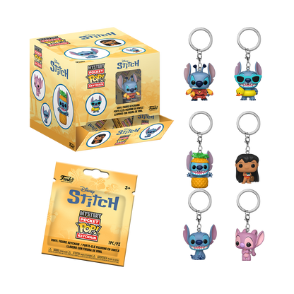 Funko Pocket Pop! Lilo & Stitch Box of 12 Random Vinyl Keychains - View 3