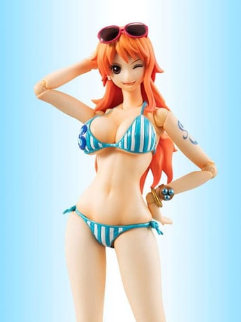 MegaHouse One Piece Variable Action Heroes Nami Summer Vacation Ver. Action Figure (Reissue)