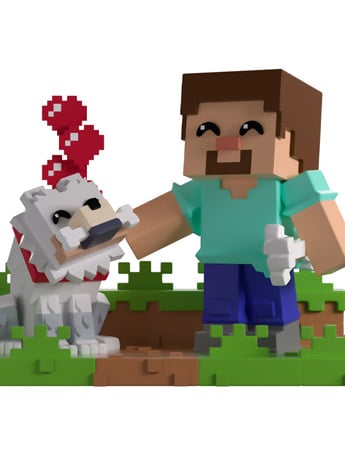 YouTooz Minecraft Taming a Wolf 5-Inch Vinyl Figure
