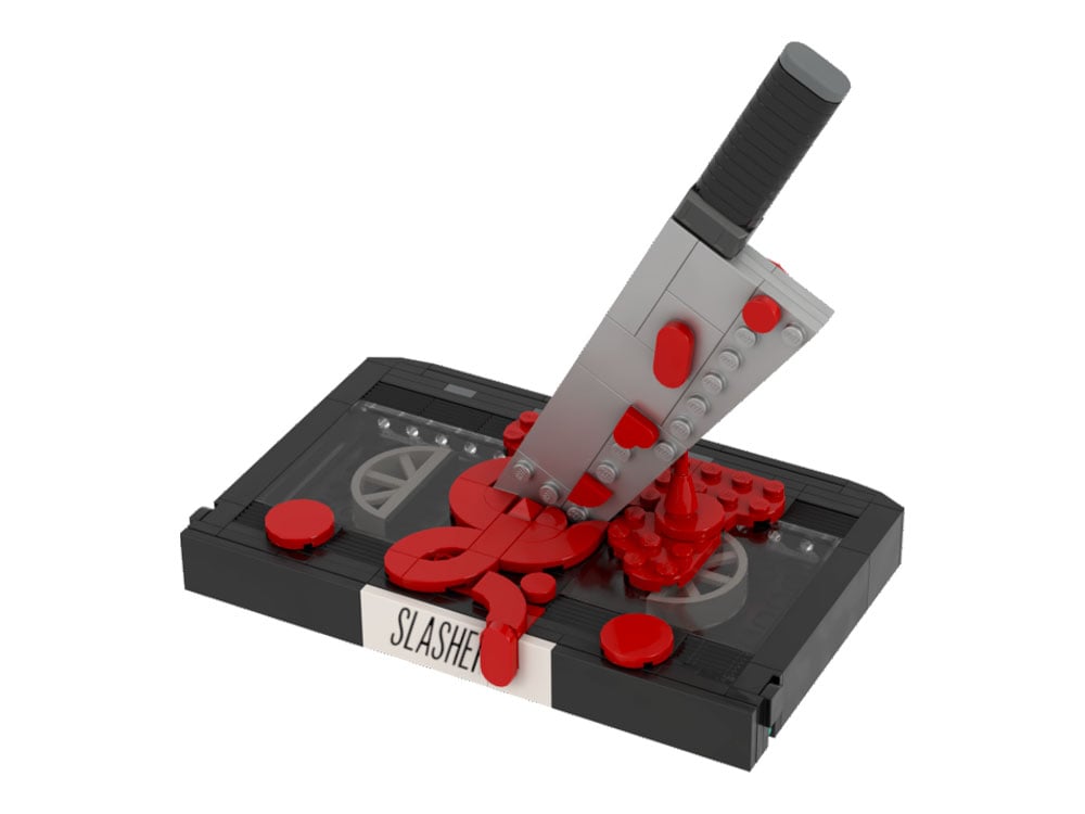 Horror Bricks Slasher Collector Brick Pocket VHS #1 Block Set - View 2
