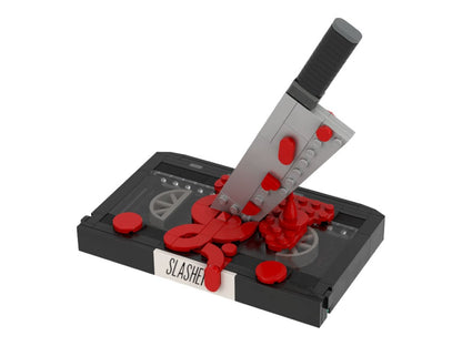 Horror Bricks Slasher Collector Brick Pocket VHS #1 Block Set - View 2
