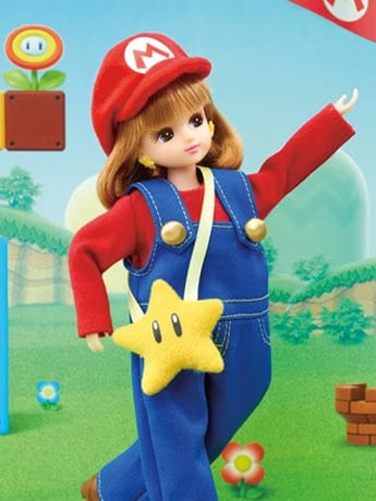 Takara Tomy Super Mario Licca Mario 9-Inch Fashion Doll
