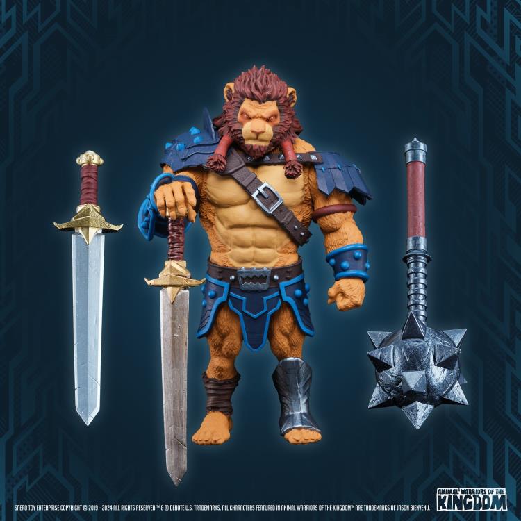 Spero Studios Animal Warriors of The Kingdom Primal Collection Series 2 Deluxe King Hannibal Plastic Figure - View 3