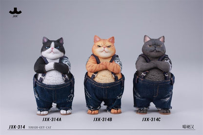 JxK.Studio Tough-Guy Cat (Ver. B) 4.5-Inch Resin Figure - View 13