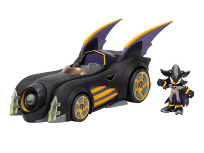 Jakks Pacific DC Comics x Sonic the Hedgehog Batmobile and Shadow as Batman Set - View 3