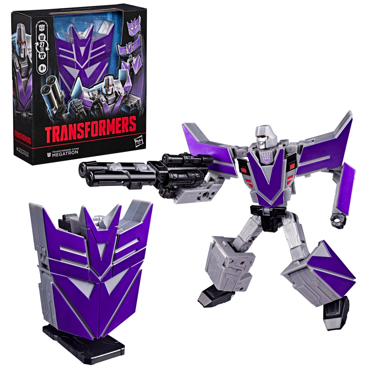 Hasbro Transformers Icons Decepticon Megatron 6.75-Inch Action Figure - View 6