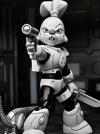 NECA Usagi Yojimbo Space Usagi Yojimbo (Black and White Ver.) Action Figure