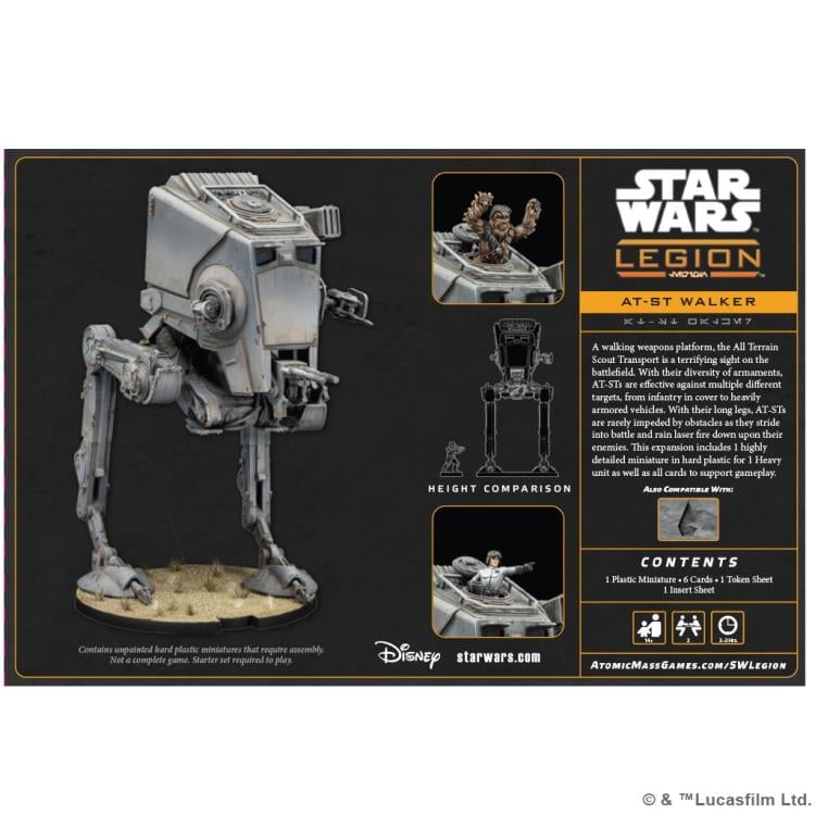 Atomic Mass Games Star Wars: Legion AT-ST Walker Expansion Plastic Miniatures - View 3