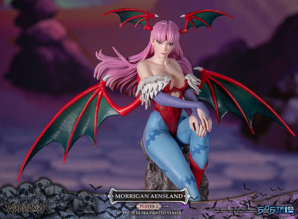 First 4 Figures Darkstalkers Morrigan Aensland True Form Ultra (Player 2 Variant) 7.7-Inch PVC Statue - View 15