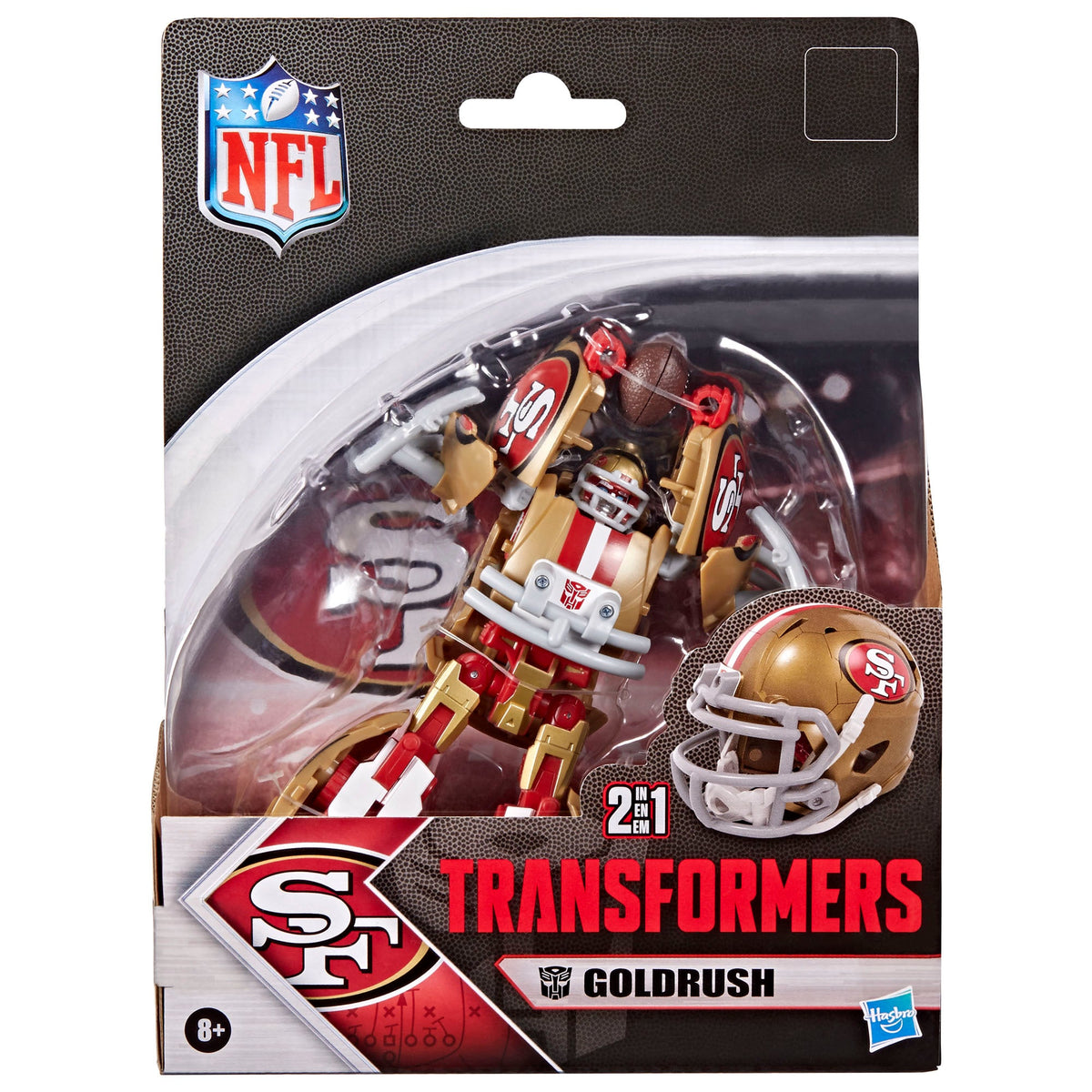Hasbro Transformers Collaborative NFL x Transformers San Francisco 49ers Goldrush 5.5-Inch Action Figure - View 7