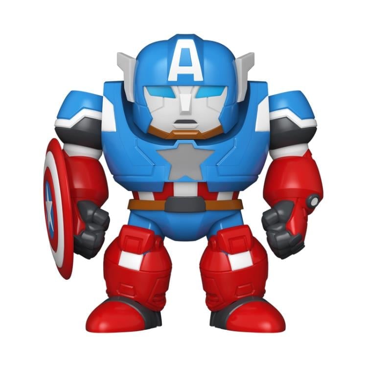 Funko Marvel: What If...? Bitty Pop! Bitty Bot Captain America Mecha with Captain America Vinyl Figure - View 3