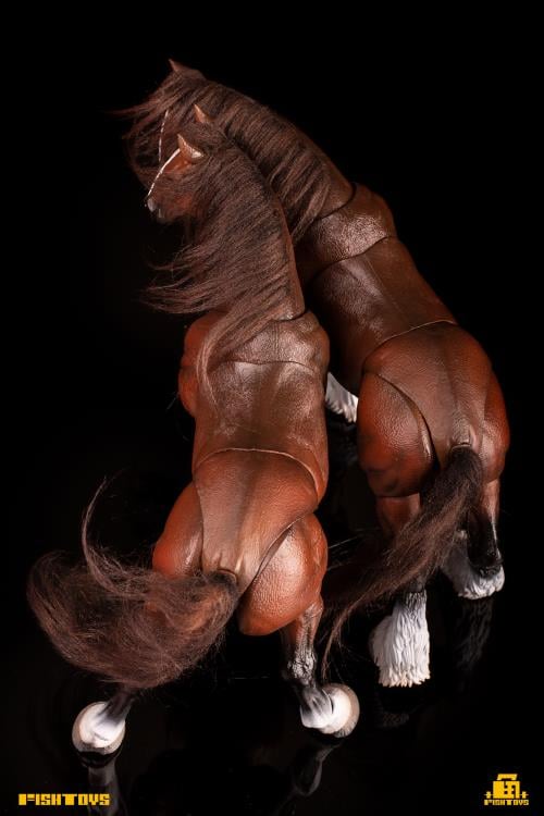 Fish Toys D20studio Wilderness Series Horse Basic Brown A Ver. 1/12 Scale Action Figure - View 6