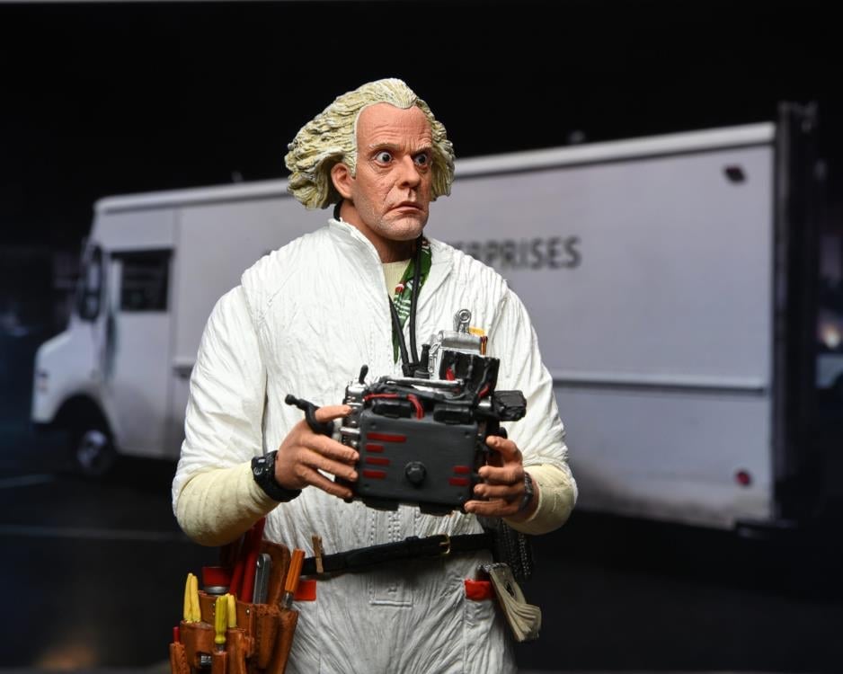 NECA Back to the Future Ultimate Doc Brown (Hazmat Suit) Action Figure - View 6