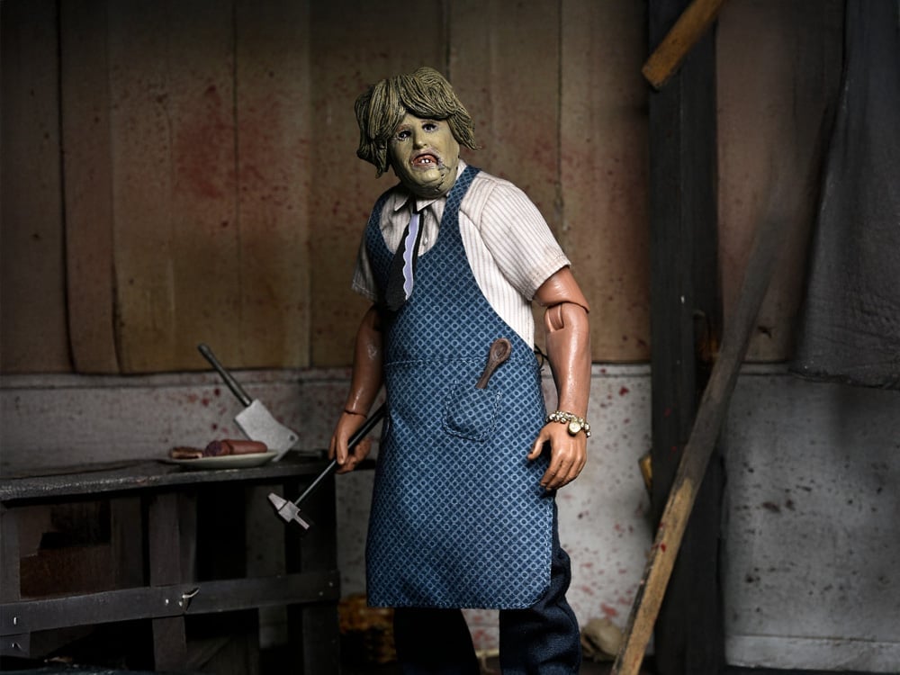 NECA The Texas Chainsaw Massacre Leatherface with Old Lady Mask 8-Inch Clothed Action Figure - View 2