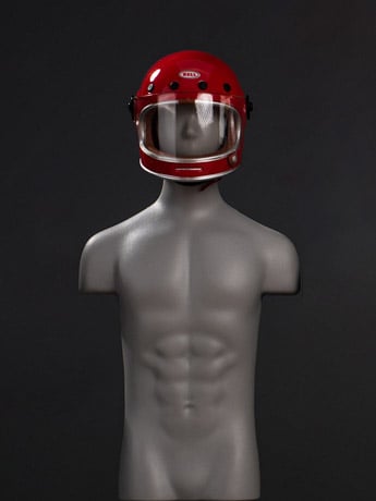Trickyman12 Vintage Bullitt (Red) 1/6 Scale Plastic Helmet Accessory
