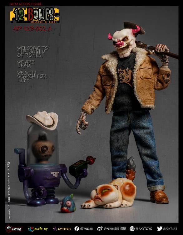 AxyToys 12 Bones Cowboy (2A) 8-Inch Plastic Action Figure - View 4
