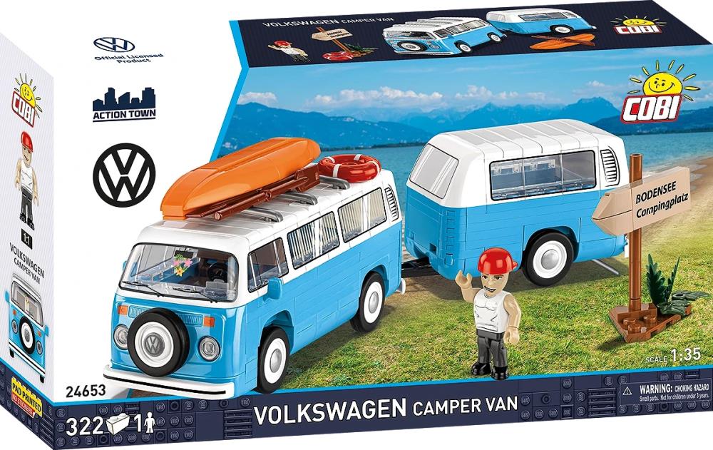 COBI Volkswagen Camper Van 1/35 Scale Building Block Set 5.9-Inch - View 3