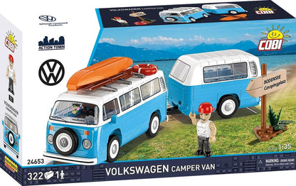 COBI Volkswagen Camper Van 1/35 Scale Building Block Set 5.9-Inch - View 3