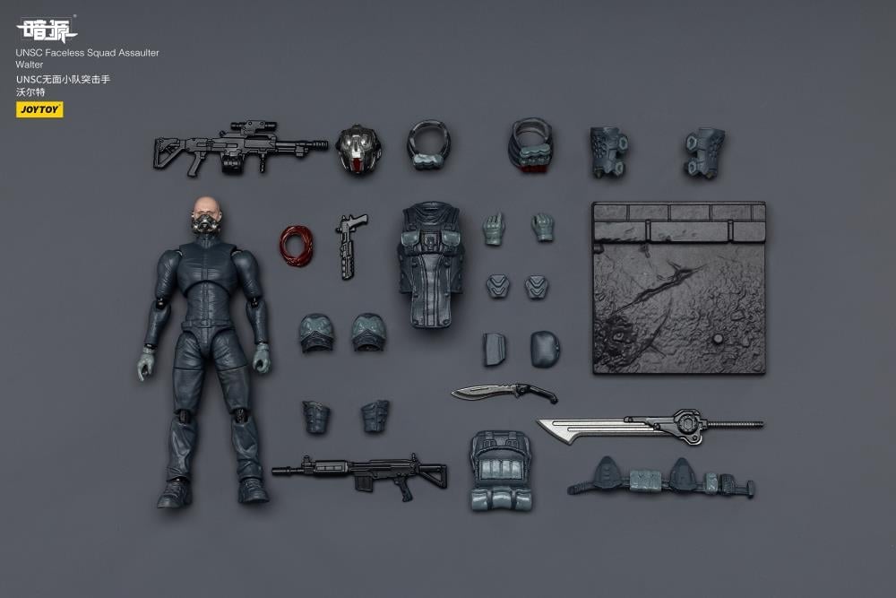 JoyToy Dark Source UNSC Faceless Squad 1/25 Scale 3-Inch Action Figure Set - View 39