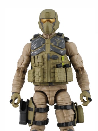 Valaverse Action Force Desert Steel Brigade 1/12 Scale Plastic Figure