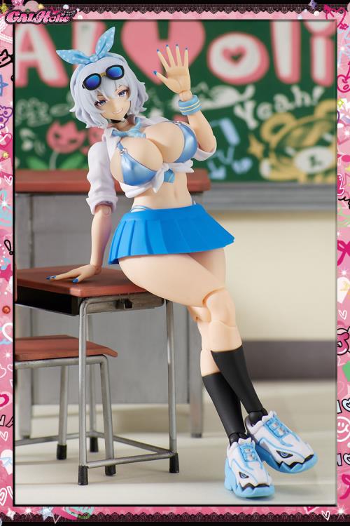 Amakuni GALHolic Mio 1/10 Scale Model Kit 6.7-Inch - View 4