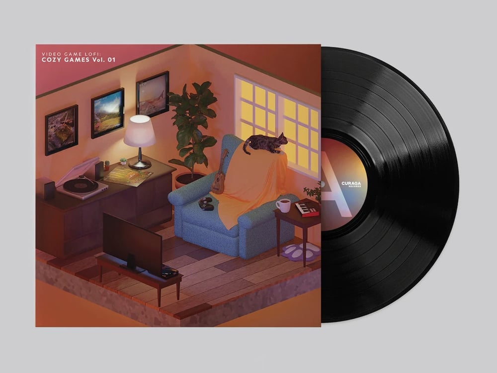 Curaga Records Video Game LoFi: Cozy Games Vol. 01 Vinyl Record LP - View 2