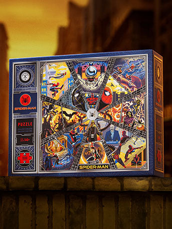 Theory11 Marvel Spider-Man Premium Jigsaw Puzzle with Spider-Man Artwork, 25.6 Inches
